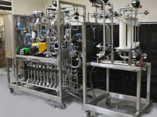Perfusion Skid with Cassette Filter and Hollow Fiber Filter Capability