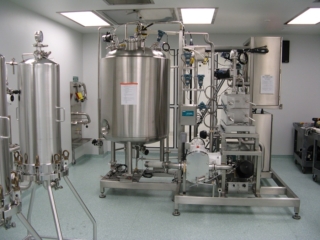Tangental Flow Filtration Skid on Site